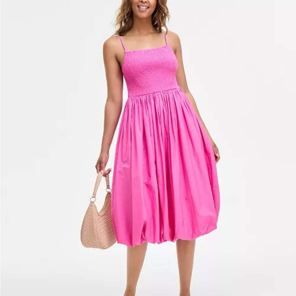 Chic Pink Midi Dress for Women